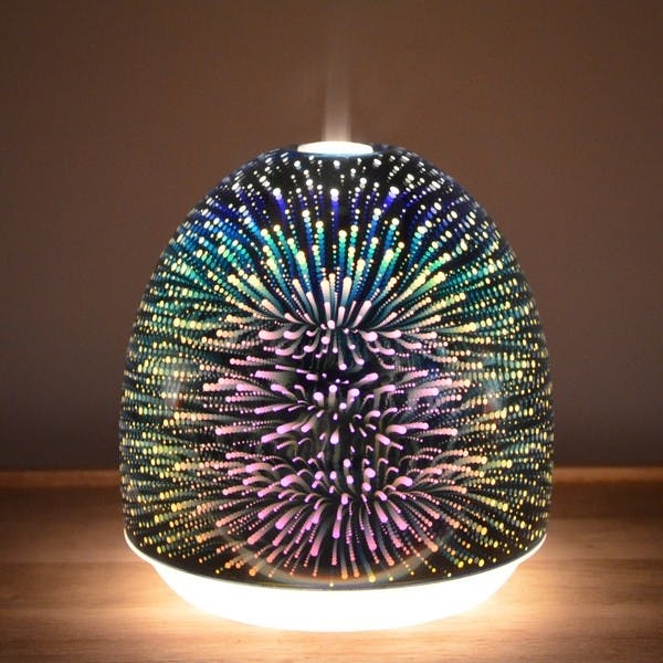 Glas Diffuser 3D Festival für Öle LED leuchtend Zen Arome